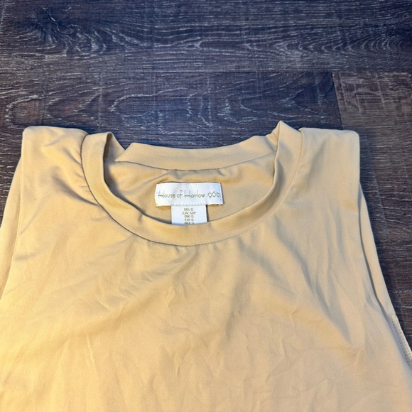 HOUSE OF HARLOW 1960 Sleeveless Beige Sleeveless Bodysuit Size Small - Picture 2 of 4